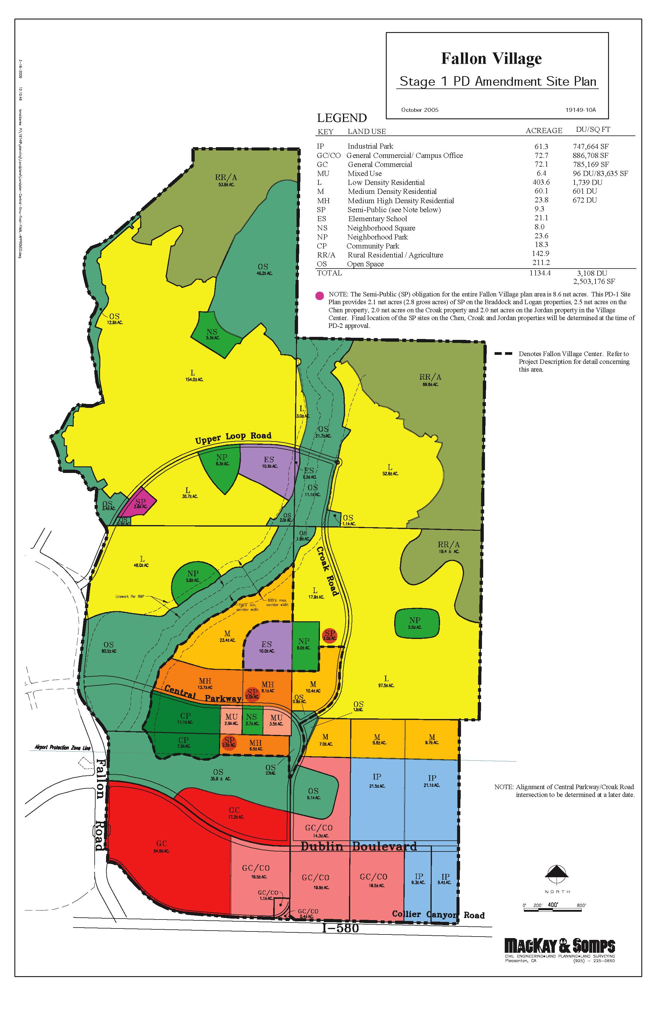 Fallon Village site plan